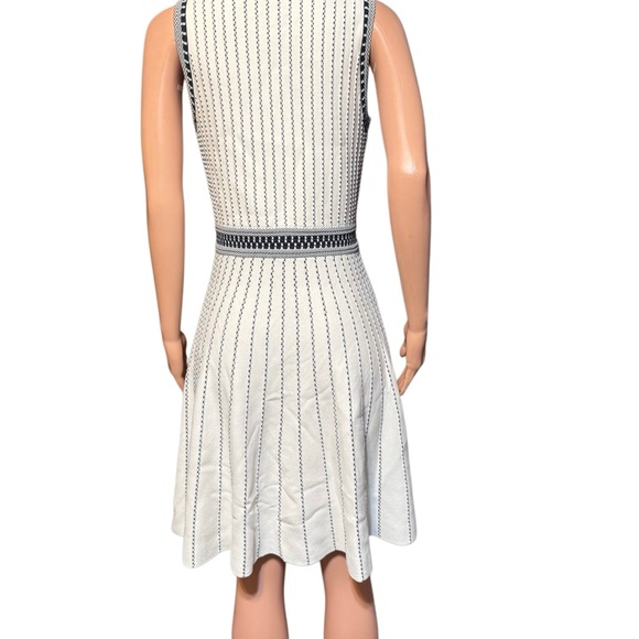 Milly Black and White Striped Mini Dress - Picture 5 of 8